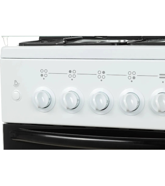 Плита газовая Лысьва ГП 400 МС СТ-2у белый, стеклянная крышка, конфорок 4 газовых, духовка 57 л, 50 см x 84 см x 60 см