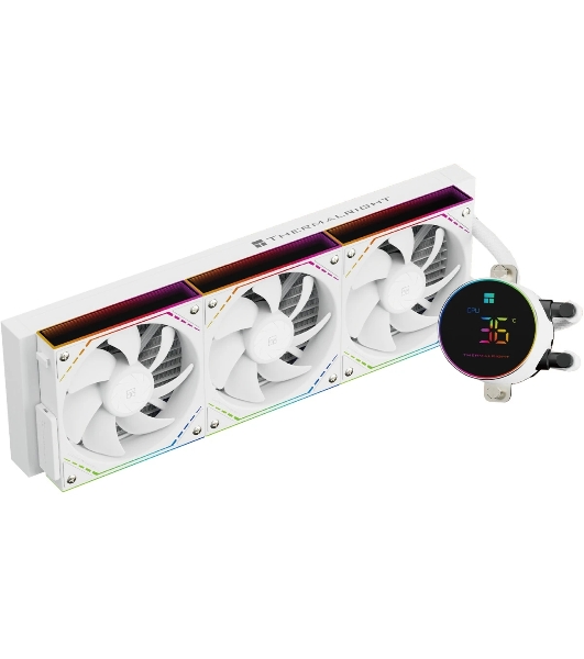 Система жидкостного охлаждения Thermalright Frozen Magic 360 Digital V2 ARGb Soc-AM5/AM4/1200/1700/1851 белый 4-pin 28dB Al LCD Ret (F-MAGIC-360-DIGITAL-WH-ARGb-V2)