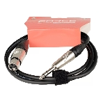 Кабель микрофонный FORCE FMC-15/1.51/4' TRS (M) - XLR (F), высококачественный балансный, малошумящий с проводниками из безкислородной меди OFC, диаметр 6 мм, профессиональные металлические разъемы, длина 1,5 м, цвет черный, фото3