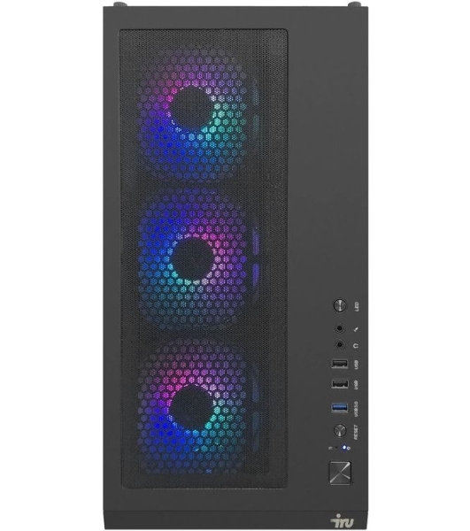Компьютер IRU Tactio 510B7GP TWR i7 14700F (2.1) 64Gb SSD1Tb RTX5070Ti 16Gb Windows 11 Pro GbitEth 850W черный (RUS) (2126646)