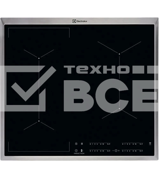 Индукционная варочная панель Electrolux EIV6340X черный/серебристый