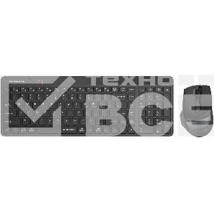 Клавиатура + мышь A4Tech Fstyler FG2400 Air2 клав:черный мышь:черный USB беспроводная slim (FG2400 AIR2 BLACK)