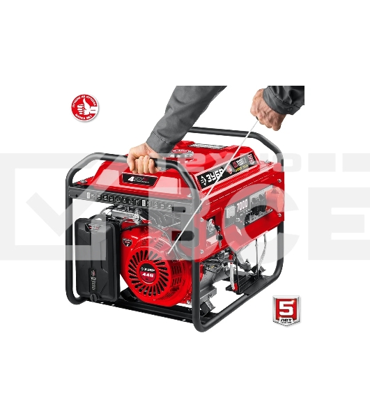 Электрогенератор бензиновый Зубр СБ-7000Е-3, 7 кВт, 73 дБ, 81 кг