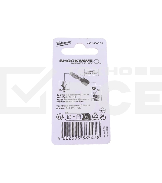 Бита Milwaukee Shockwave TX30 25мм 2шт (4932430885)