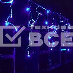 Бахрома светодиодная 1,8м 48 светодиодов Синий свет Провод прозрачный ULD-B1805-048/DTA BLUE IP20, фото7