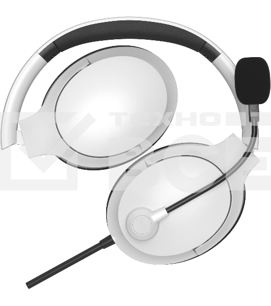 Наушники с микрофоном A4Tech Fstyler FH280U белый  2м мониторные USB оголовье