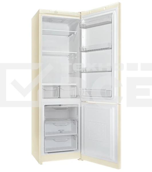 Холодильник Indesit DS 3200 E бежевый двухкамерный 252/87л морозилка снизу