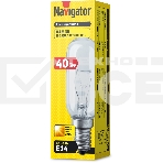 Лампа накаливания Navigator 61206 NI-T25L-40-230-E14-CL, фото2