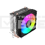 Кулер TESLA SHADOW 902 FRGB, 1х92мм, 2400rpm, 4-pin, Al+Cu, черный/FRGB, 52CFM, 23дБ, 2-PIPE, TDP 110Вт, INTEL 1700/1200/115x/775/1366, AMD AM5/AM4/AM3(+)/AM2(+)/FM2(+)/FM1/754/940/939 (TSL-902PWM-FRGB), фото4