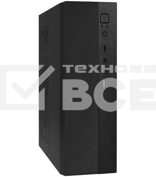 Компьютерный корпус Desktop ExeGate MI-301U-300 (mATX/mini-ITX, 1U-F300S 4см, 1*USB+1*USB 3.0, аудио, черный)