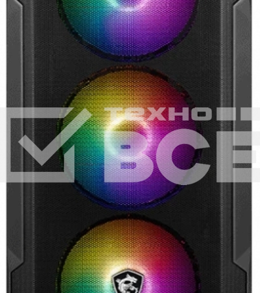 Компьютерный корпус MSI MAG FORGE M100R, Global, 1xUSB 3.0, 2xUSB 2.0, 4x120мм ARGb Fan, ESD ARGbControl Board, Tempered Gl