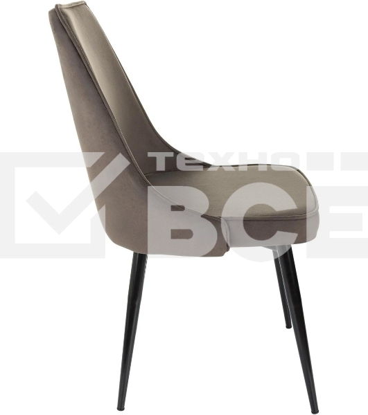 Стул для дома Бюрократ CH-K4_2 комплект 2 шт коричневый Holland 74 металл черный на ножках (CH-K4_1/HL74_2)