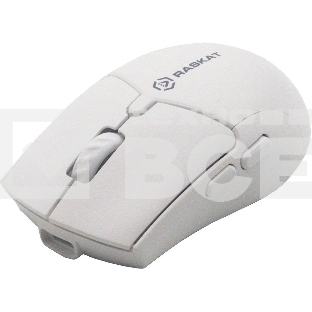 Мышь беспроводная Raskat M007WB белый, 2400 dpi, радиоканал, Bluetooth, USB, кнопки - 6