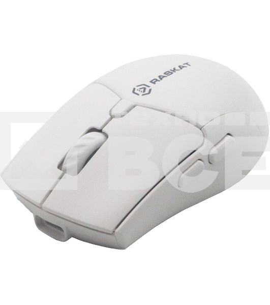 Мышь беспроводная Raskat M007WB белый, 2400 dpi, радиоканал, Bluetooth, USB, кнопки - 6