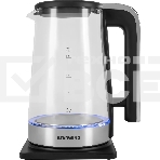 Чайник электрический Starwind SKG4043 2.2л. 1800Вт черный/серебристый корпус: стекло, фото 1