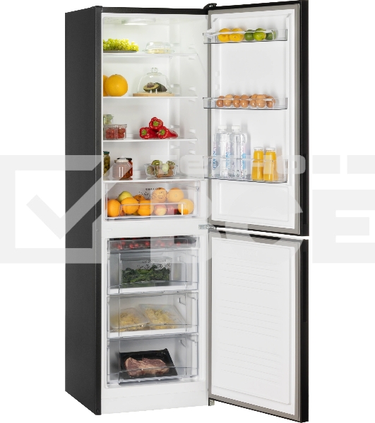 Холодильник Nordfrost NRG 162NF GTM матовый графит двухкамерный 205/105л морозилка снизу, No Frost