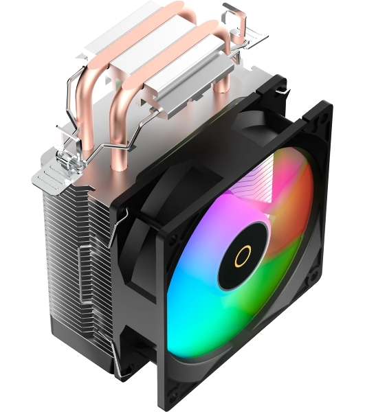 Кулер для процессора Ocypus Gamma A20 BK ARGB, 92mm FARGB FAN, Top FARGB Panel, 2 HEAT PIPES, 3-PIN, 1900 RPM, 21DBA, HYDRO BEARING, LGA115X/1200/1700/18XX, AM4/AM5
