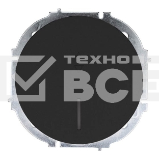 Выключатель проходной 1-кл. СП OSEN 10А IP20 с подсветкой механизм черный бархат LEZARD 743-4288-114