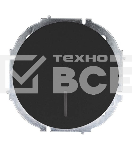 Выключатель проходной 1-кл. СП OSEN 10А IP20 с подсветкой механизм черный бархат LEZARD 743-4288-114