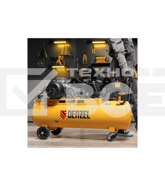 Компрессор воздушный Denzel рем. привод BCW3000-T/100, 3,0 кВт, 100 литров, 520 л/мин