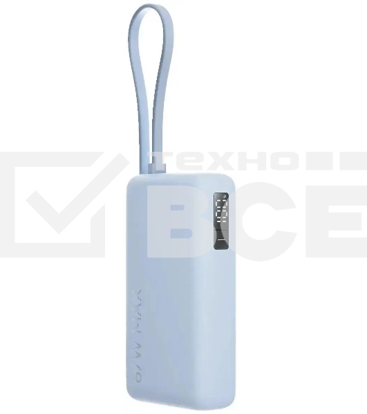 Портативный аккумулятор со встроенным кабелем Xiaomi 67W Power Bank 10000 (Integrated Cable) Ice Blue (BHR08NZGL)