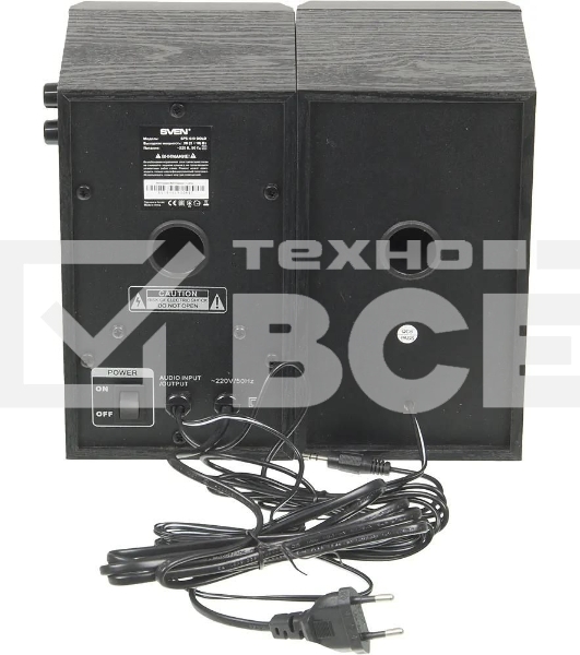 Акустическая система SVEN SPS-619 GOLD акустическая система 2.0, мощность 2х10 Вт(RMS)