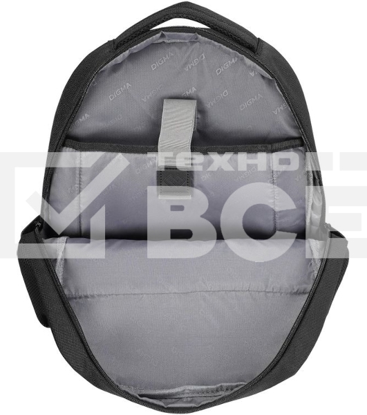 Рюкзак для ноутбука 15.6' Digma Stash S1 черный полиэстер (DGbP15S1BK)