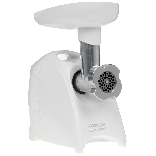Мясорубка электрическая Аксион М41.03 белый, 1700 Вт, 2.0 кг/мин, реверс, защита от перегрузки, насадки - 8