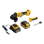 Машина шлифовальная угловая Denzel аккумуляторная бесщет. AGH-BL-20-125, Li-Ion, 20 В, фото31