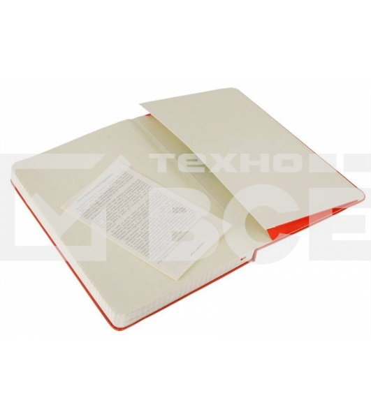 Блокнот Moleskine CLASSIC QP061R Large 130х210мм 240стр. клетка твердая обложка фиксирующая резинка красный