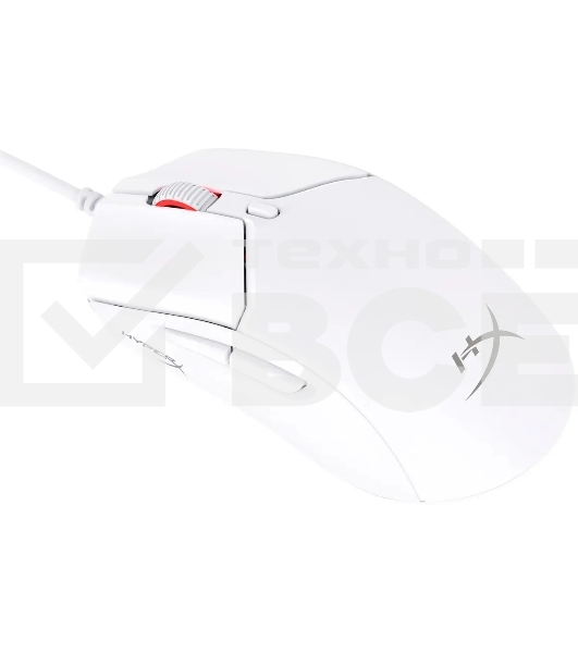 Мышь беспроводная HyperX Haste 2 белый, 26000 dpi, радиоканал, Bluetooth, USB, кнопки - 5