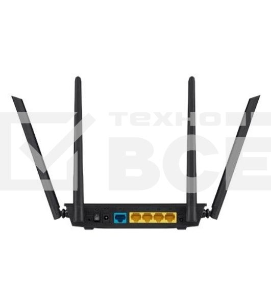 Маршрутизатор беспроводной Asus RT-AC1200 10/100BASE-TX черный (Dual Band)