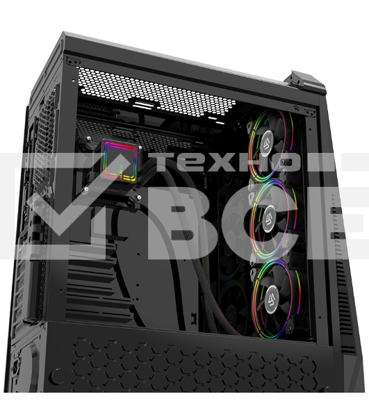 Жидкостная система охлаждения Alseye H360-4.0 черный, 120 мм, алюминий, 2000 об/мин, 35.2 дБ, 4 pin, 210 Вт