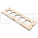 Шаблон для подрозетников EKF Expert sh-d68-5 c 5 отверстиями d 68 мм, фото 1