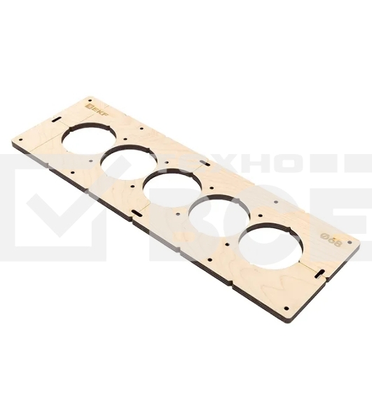 Шаблон для подрозетников EKF Expert sh-d68-5 c 5 отверстиями d 68 мм