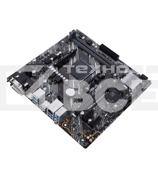 Материнская плата ASUS PRIME B450M-K II, Socket AM4, AMD B450, 2xDDR4, 4xSATA, 1xM.2, 1xPCIe 3.0 x16, 2xPCIe x1, 1xDVI-D, 1xHDMI, 1xVGA, 1x 1Gb LAN, 4xUSB-A 3.2 Gen 1, 2xUSB-A 2.0, 3x3.5 мм, 7.1, mATX