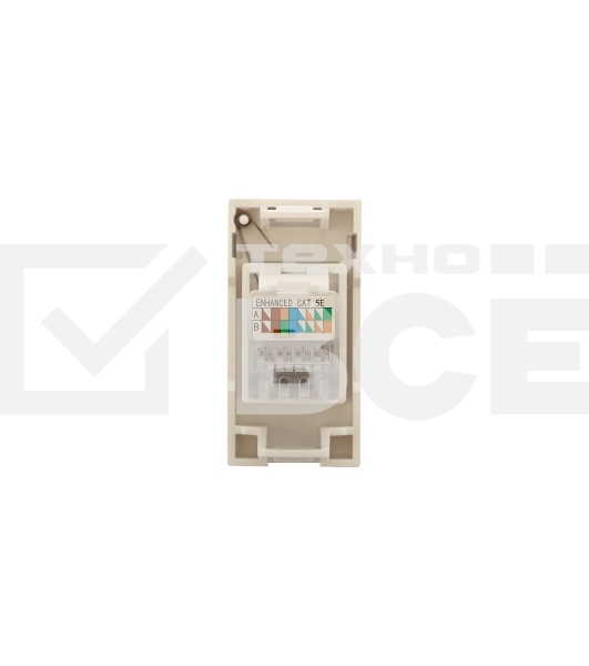 Розетка RJ45 EKF PROxima, категории 5e (ширина 1 модуль) E1MK015E-135-10