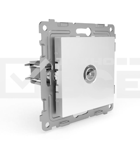 Коннектор TV СП Pixel механизм бел. TOKOV ELECTRIC TKE-PX-A1C-C01