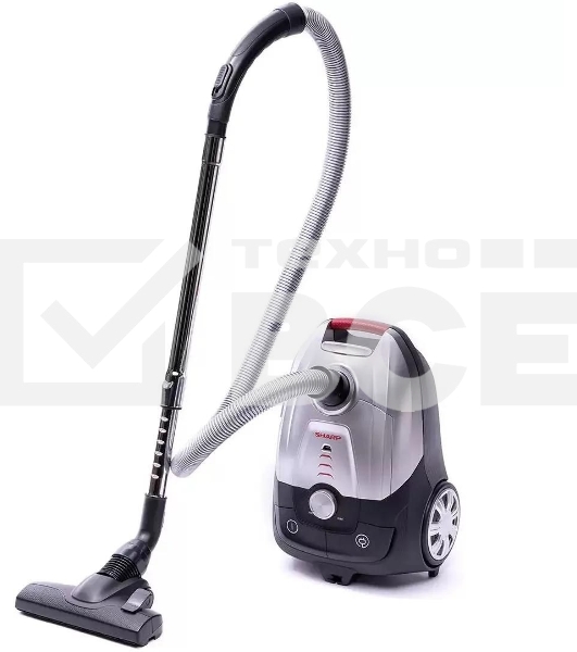 Пылесос Sharp ECJB19RS серебристый, 350/1900 Вт, уборка сухая, пылесборник мешок 2.3 л
