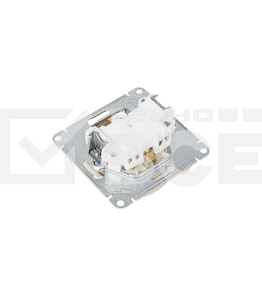 Механизм розетки 1-м СП AtlasDesign с заземл. защ. шторки с выталк. 16А беж. SchE ATN000247