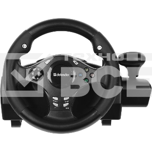 Игровой руль DEFENDER (64067) Rager черн,PC/PS/Xbox/Switch,педали