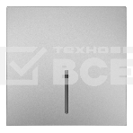 Выключатель 1-кл. с индик. СП ZIMA IP20 10А безвинт. зажим серый матовый LEZARD 704-7488-111QC, фото 1