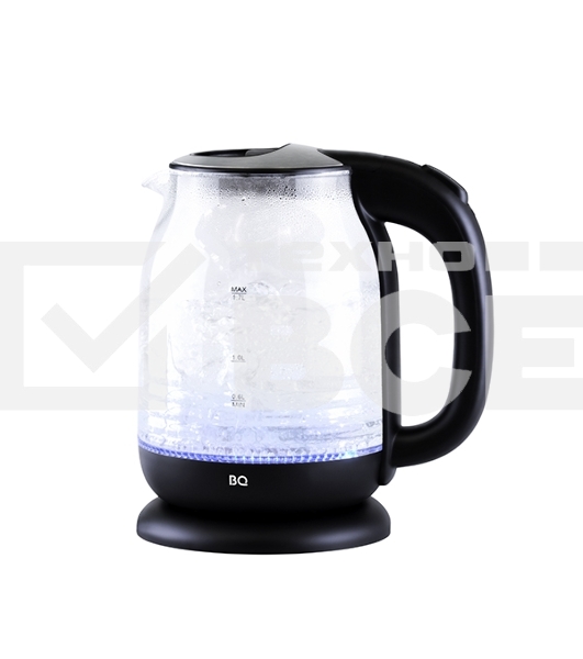 Чайник электрический BQ KT1833G черный/стальной, 2200 Вт, 1.7 л