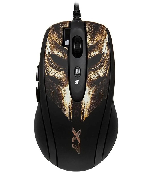 Мышь проводная A4Tech XL-750BH черный, 3600 dpi, USB, кнопки - 7
