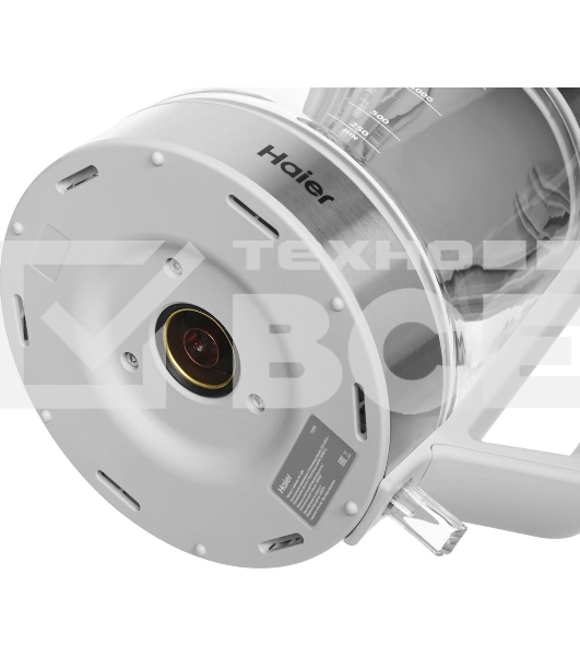 Чайник электрический Haier HK-500 1.7л. 2200Вт серый/белый корпус: стекло/пластик (TD0029955RU)
