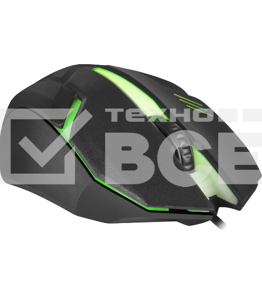 Мышь проводная Defender Hit MB-550 черный, 1600 dpi, USB, кнопки - 4