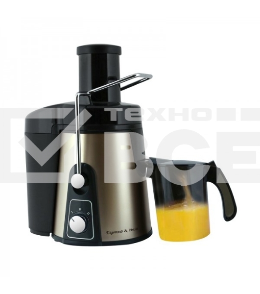 Соковыжималка Zigmund & Shtain EJ-750 бронзовый, центробежная, 1000 Вт, 900 мл, механическое