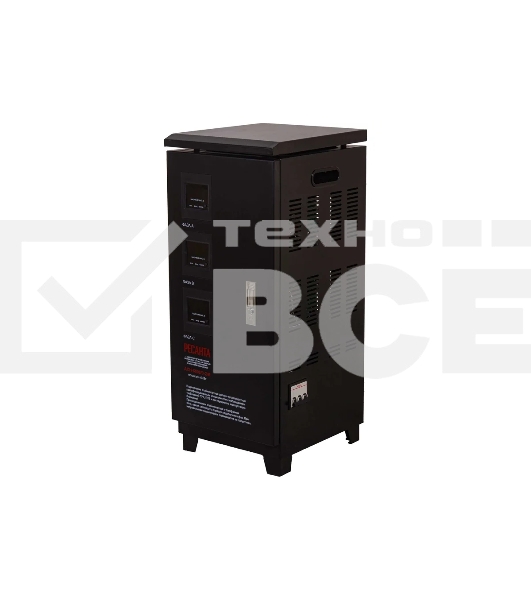 Стабилизатор трехфазный Ресанта АСН-6000/3 63/4/3 380В±2%, Габ. 290х330х680, Вес 29 кг, напол