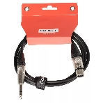 Кабель микрофонный FORCE FMC-15/1.51/4' TRS (M) - XLR (F), высококачественный балансный, малошумящий с проводниками из безкислородной меди OFC, диаметр 6 мм, профессиональные металлические разъемы, длина 1,5 м, цвет черный, фото4