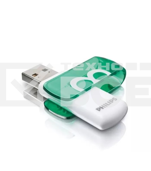 Флеш накопитель 8GB PHILIPS VIVID2.0 8GB, USB 2.0